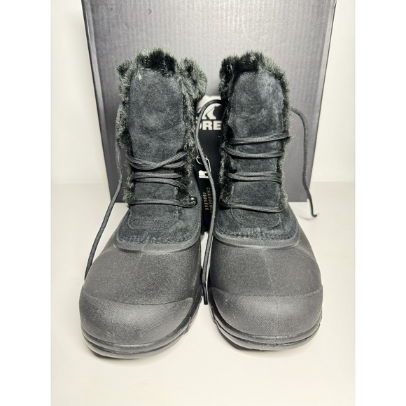 Womens Sorel Sueded Winter Boots Black Snow Angel Size 9 NEW IN BOX - Picture 3 of 6